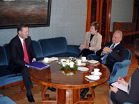 The Ambassador of Iceland, Kornelius Sigmundsson made his farewell call on the President of the Republic