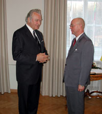 President Arnold Rüütel kohtus Leedu uue erakorralise ja täievolilise suursaadikuga Eesti Vabariigis Antanas Vinkusega