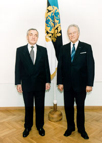 The Ambassador of Canada, Robert Andrigo and President Arnold Rüütel