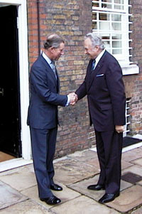 President Arnold Rüütel kohtus St James'i palees Wales'i prints Charles'iga