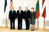 Balti riikide presidentide kohtumine Ameerika Ühendriikide presidendi George Bushiga