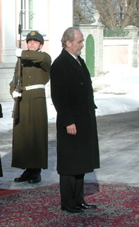 The Ambassador Extraordinary and Plenipotentiary of the Republic of Iceland, Jón Baldvin Hannibalsson