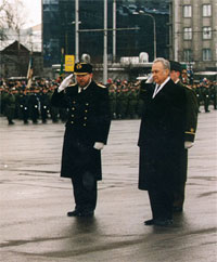 The President of the Republic inspected a parade of the Estonian Defence Forces 