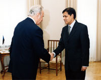 The President of the Republic received the Ambassador of Bangladesh