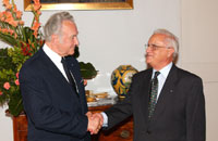President Arnold Rüütel met with Maltese Prime Minister Edward Fenech Adami