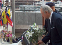 President Rüütel visited the World Trade Center Ground Zero Memorial