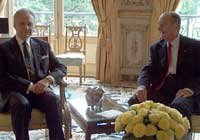 Vabariigi President kohtub Prantsusmaa presidendi Jacques Chiraciga