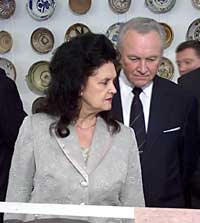Vabariigi President ja proua Rüütel külastavad talupojamuuseumi
