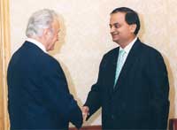 President Arnold Rüütel kohtus India välisasjade riigiministri Digvijah Singh'iga