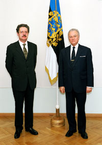 President Rüütel võttis Kadriorus vastu Hispaania suursaadiku Miguel Bauzį More volikirja