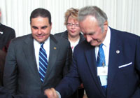 President Arnold Rüütel kohtus El Salvadori presidendi Elķas Antonio Saca'ga