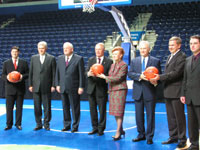 The Heads of the Baltic states met in Vilnius. The Baltic Heads of State took part in the foundation ceremony of the Baltic Basketball League at Vilnius Siemens Arena