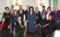 President Arnold Rüütel ja proua Ingrid Rüütel osalesid Eesti Liikumispuudega Inimeste Liidu tänuüritusel ''Aasta tegu 2004''