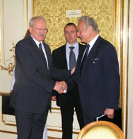 President Arnold Rüütel kohtus Euroopa Nõukogu 3. tippkohtumisel Slovakkia presidendi Ivan Gašparovič'iga