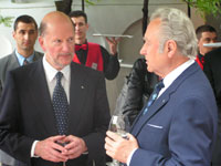 Riigivisiit Bulgaaria Vabariiki 25.-27.05.2005. President Arnold Rüütel kohtumas  Bulgaaria peaministri Simeon Saxe-Coburg Gotha'ga