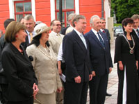President Arnold Rüütel ja Saksamaa president Horst Köhler osalesid Tartu Jaani kiriku pühitsemisel