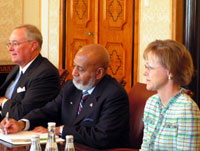 President Arnold Rüütel kohtus OSCE Parlamentaarse Assamblee presidendi Alcee L. Hastings'i ja peasekretäri Spencer Oliver'iga