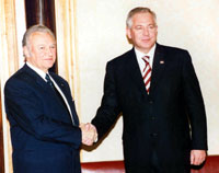 President Arnold Rüütel kohtumas Horvaatia peaministri Dr. Ivo Sanader?iga