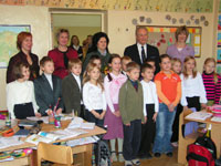 Riigivisiit Läti Vabariiki 6.-9.12.2005. Eesti kooli külastamine Riias.