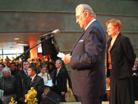 President Arnold Rüütel ja Soome Vabariigi president Tarja Halonen osalesid Kumu Kunstimuuseumi avamisel.