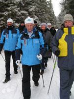 President Arnold Rüütel at Aegviidu opened the third ''President's Ski Trip''.
