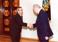 President Arnold Rüütel võttis vastu Tuneesia Vabariigi suursaadiku Chebaane Bechir'i, kes esitas oma volikirja.