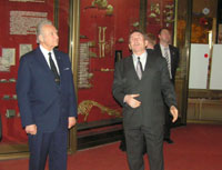 Vabariigi Presidendi töövisiit Moldova Vabariiki 19.-22.03.2006. President Rüütel külastamas Moldova etnograafia-ja ajaloomuuseumi.
