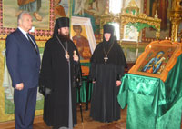 Vabariigi Presidendi töövisiit Moldova Vabariiki 19.-22.03.2006. President Rüütel tutvumas Hîncu kloostriga.
