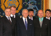President President Rüütel kohtus Kadriorus Raudteetranspordi Nõukoguga.