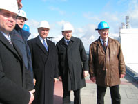 President Arnold Rüütel töövisiidil Ida-Virumaal. Narva Elektrijaamade külastus.