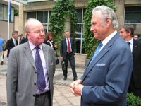 Šoti keskkonna- ja maa-arendusminister Ross Finnie ja president Arnold Rüütel.