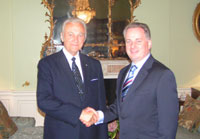 President Arnold Rüütel kohtus Edinburghis Šotimaa Esimese ministri Jack McConnell'iga.