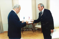 President Arnold Rüütel received the Ambassador of the Republic of Armenia Ashot Galoyan
